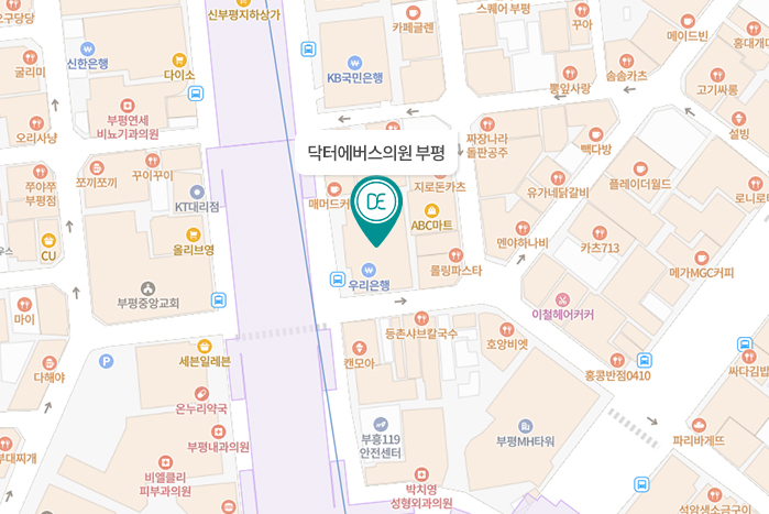 닥터에버스의원 부평점 지도