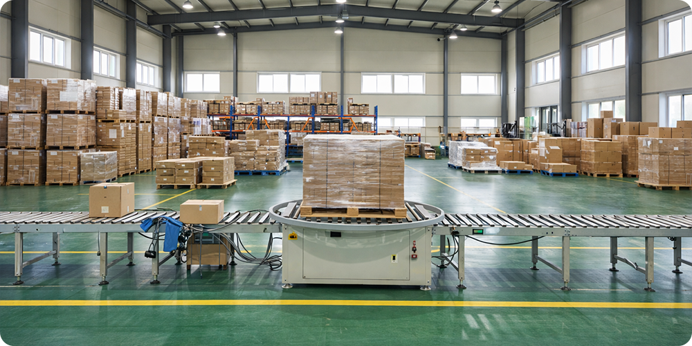 안전한 물류 배송으로 자동 랩핑기