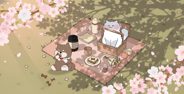 디어랩스 공식 홈페이지 사계절 하단배너 봄