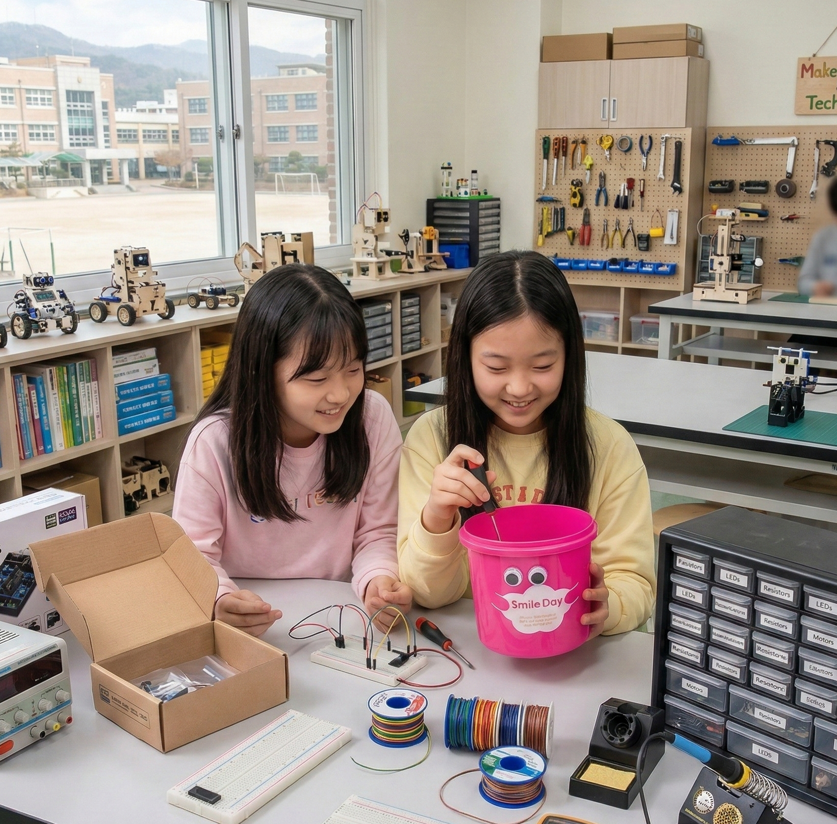 인공지능 스마트센서 휴지통 이미지