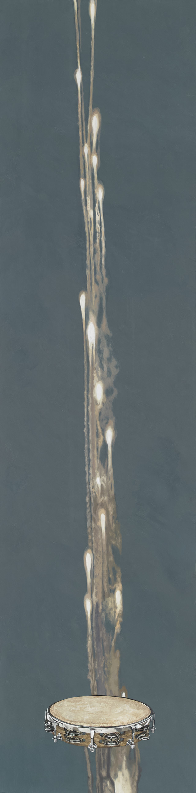 서예원, ff(tambourine), 2026, 장지에 채색, 32.5*130cm