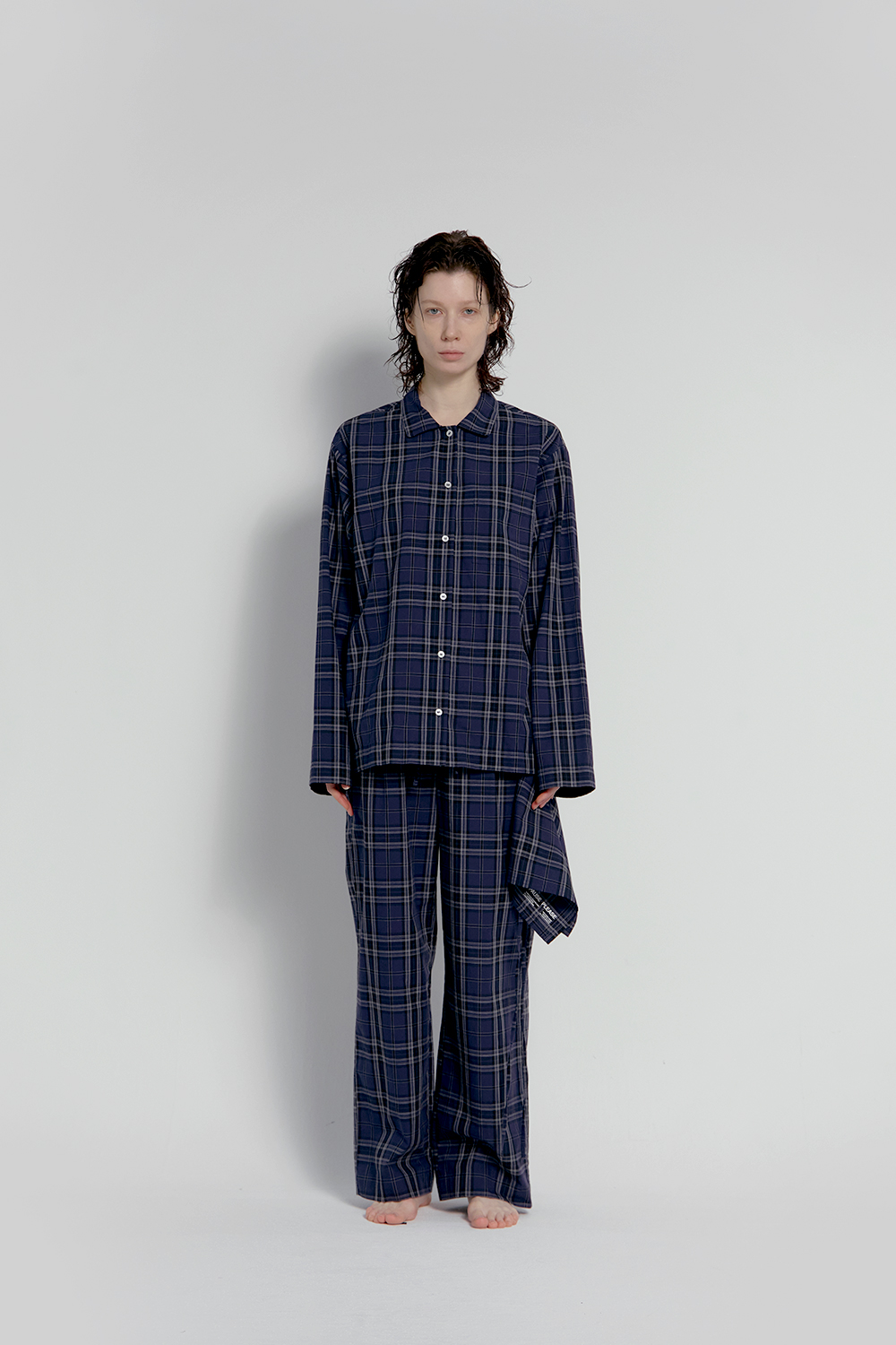 100% Cotton Pajamas with Apron<br><div class="main-02-kr-title";>코튼 에이프런 파자마</div>