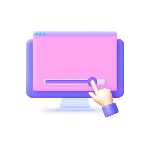 43인치 터치 인터페이스