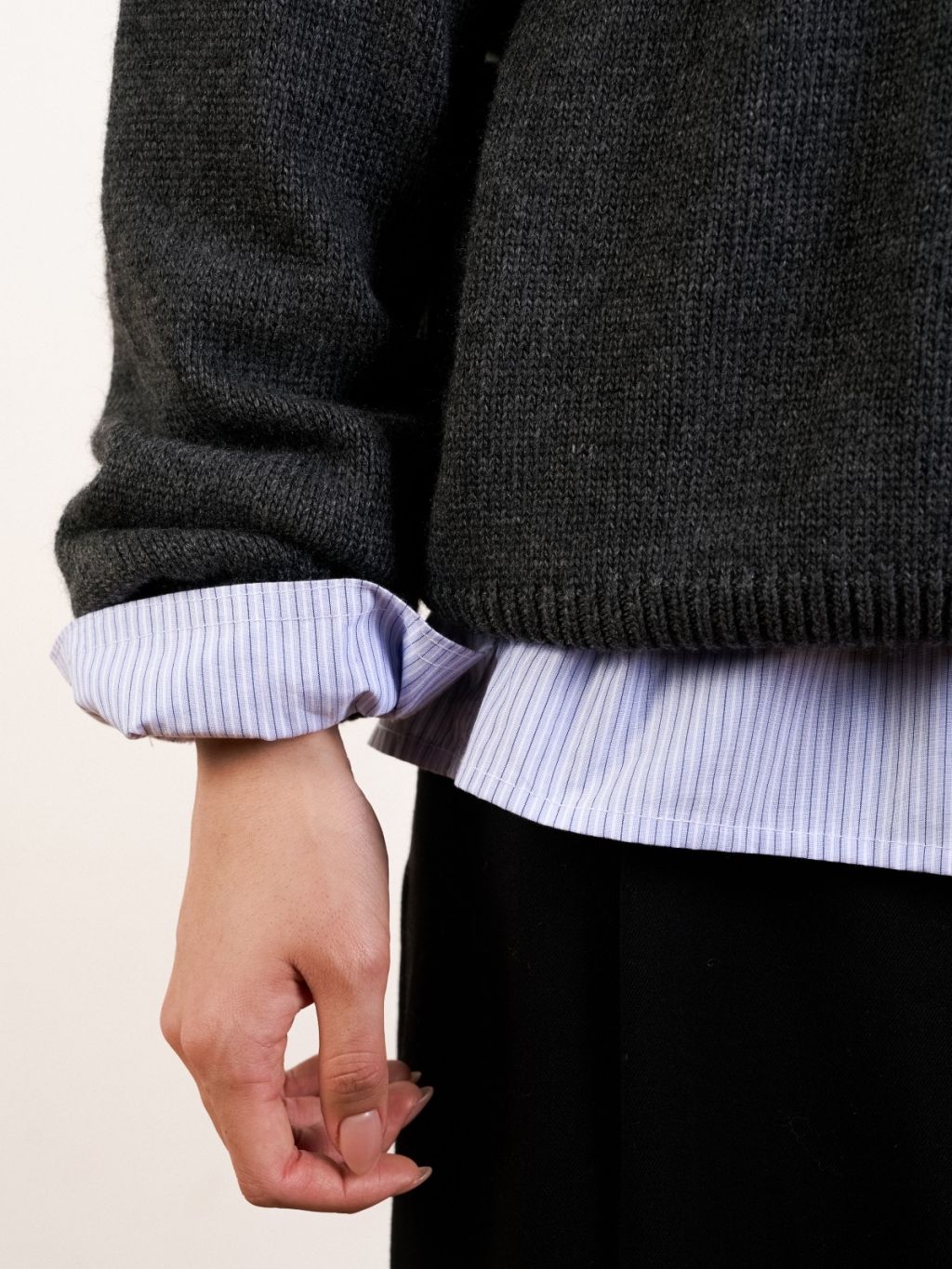 Yak Wool Collar Knit (Beige) : 해브해드 Havehad | 바른 도시 생활 복장