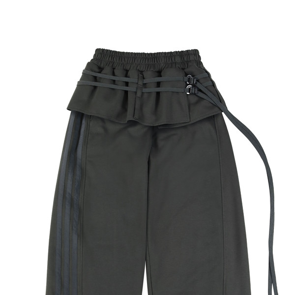 THEREDTHREAD　layered track pants theredthread layered track pants