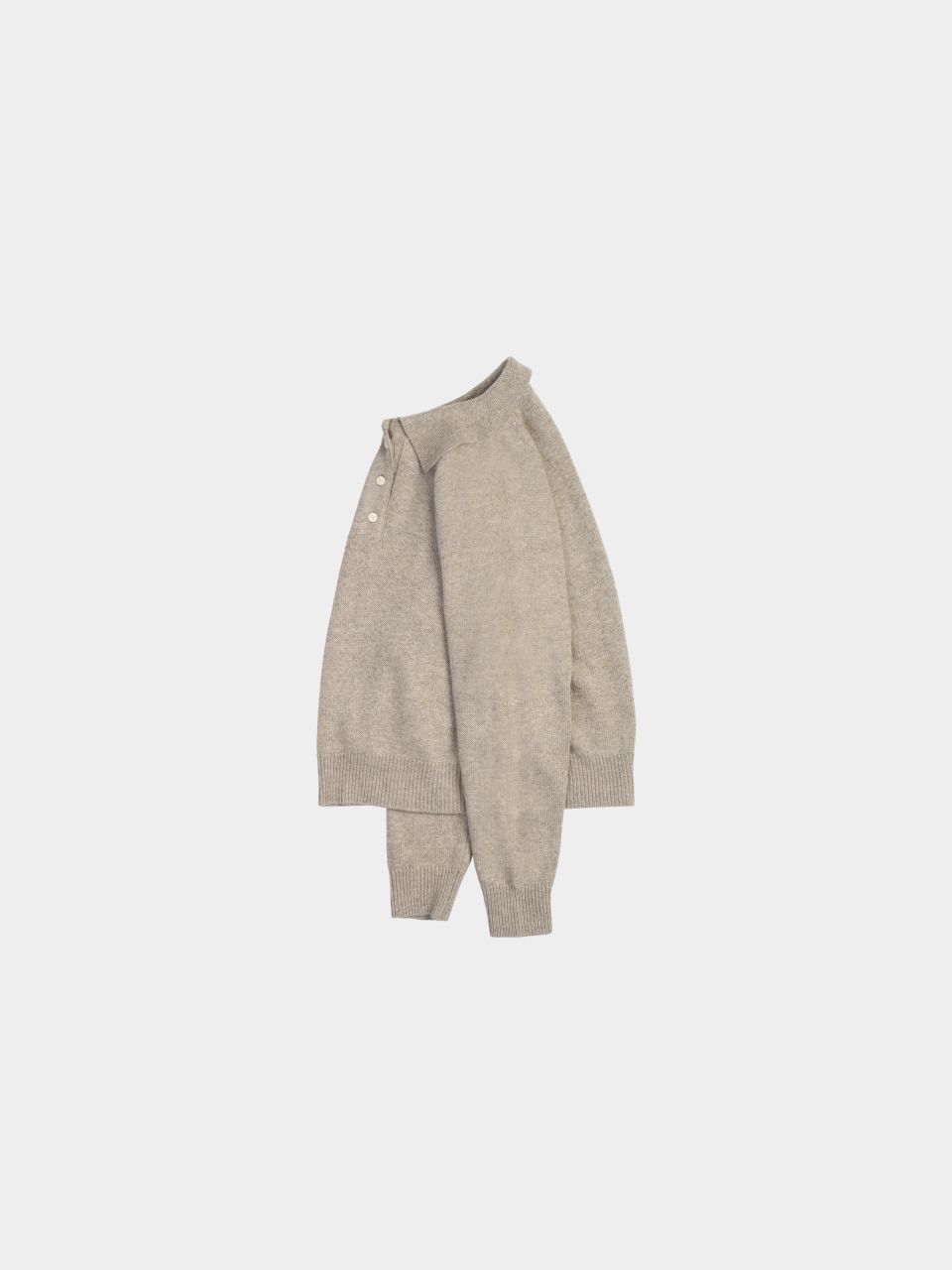 havehad Yak Wool Collar Knit M ベージュ Yak Wool Collar Knit (Beige) : 해브해드 Havehad | 바른 도시 생활 복장