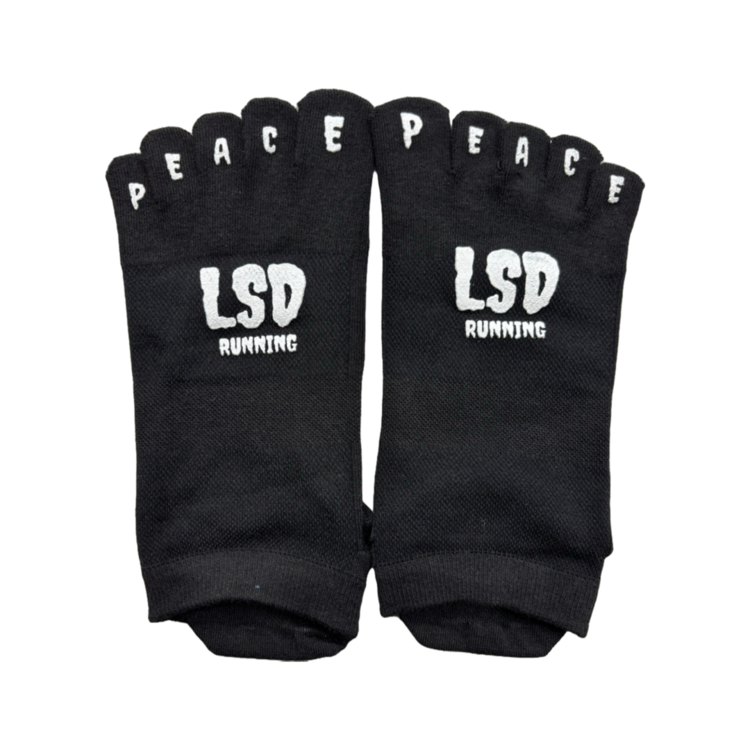004 / LSD PEACE TOE SOCKS (ANKLE/BLACK) : DISCLOSE