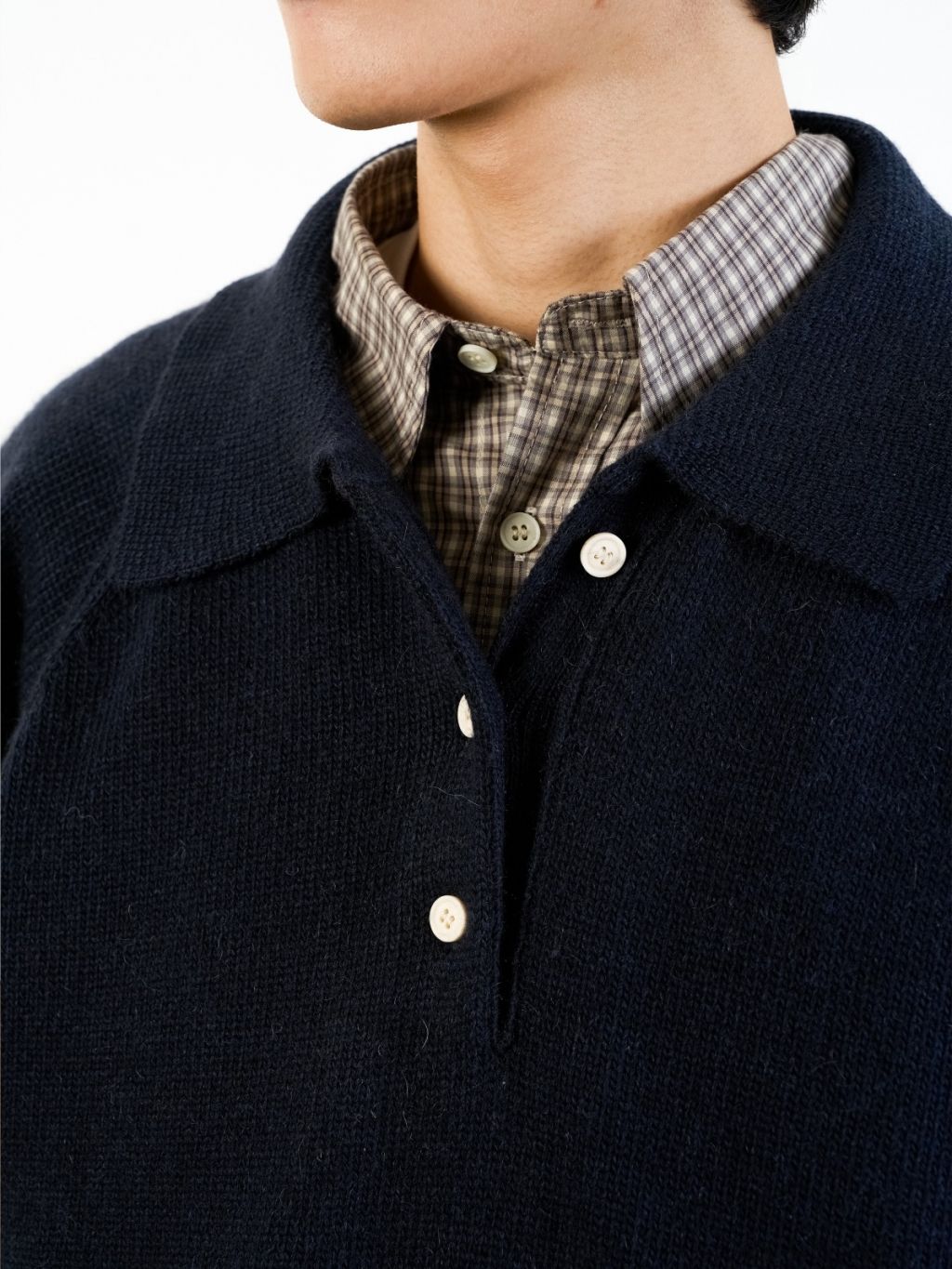 havehad Yak Wool Collar Knit M ベージュ Yak Wool Collar Knit (Beige) : 해브해드 Havehad | 바른 도시 생활 복장