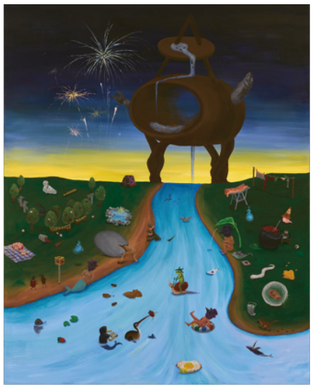 김채윤, 감정의 원천, 캔버스에 아크릴, 162x130.3cm, 2025