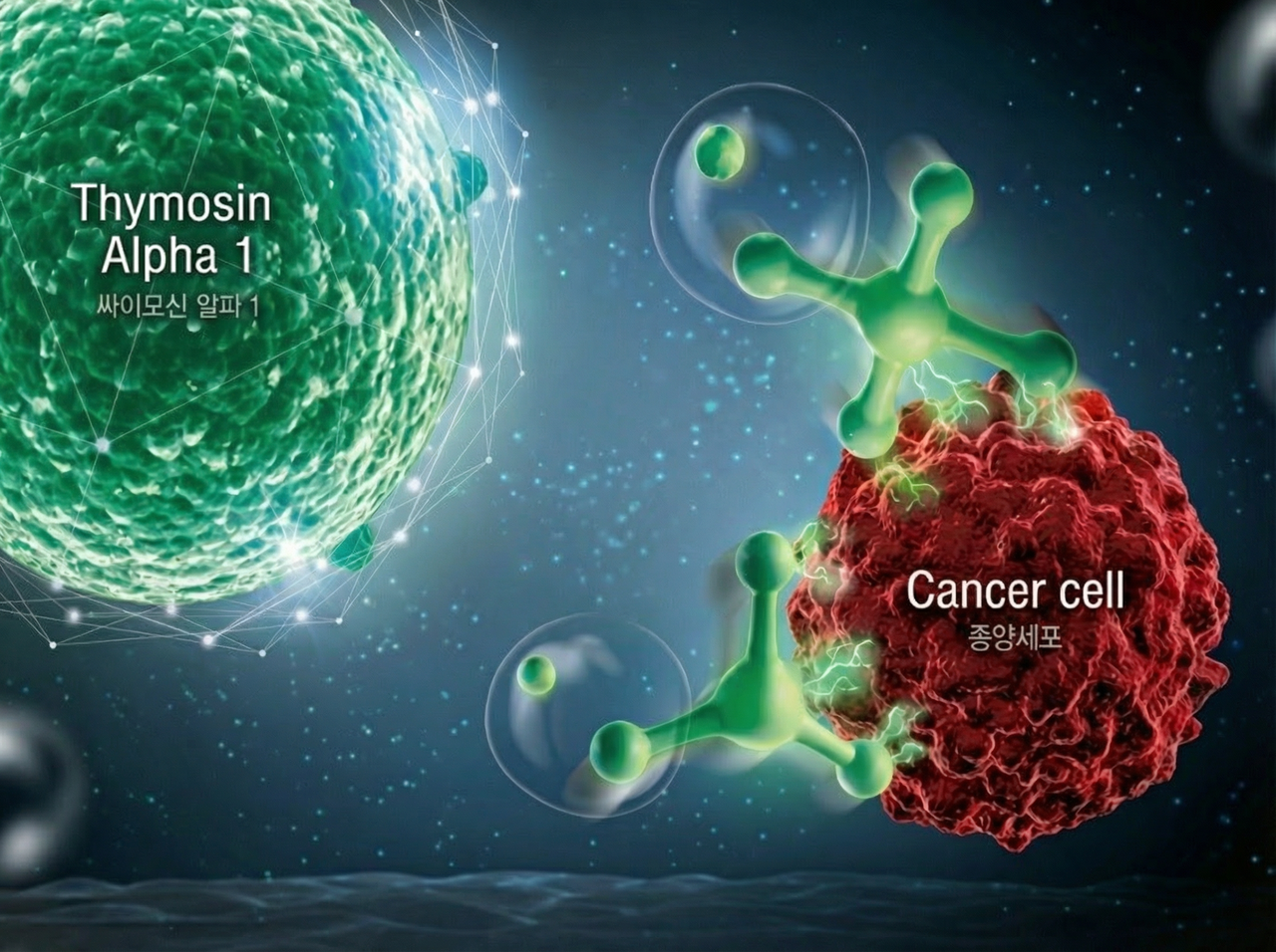 <div style="font-size: 30px; font-weight: 700; letter-spacing: -1px; line-height: 1.3; color: #ffffff; text-align: center;">   <br>  싸이모신 알파1<br>(Thymosin alpha 1)  <br>   <span style="color: #d9d9d9;"></span> </div>
