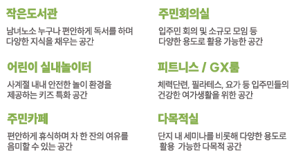 이안 강서 커뮤니티 세부 안내