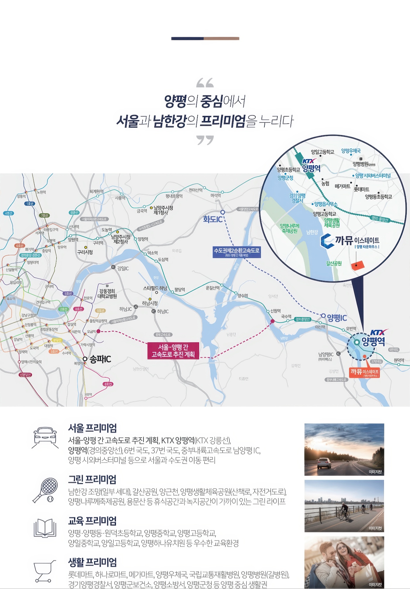 양평까뮤이스테이트 입지안내