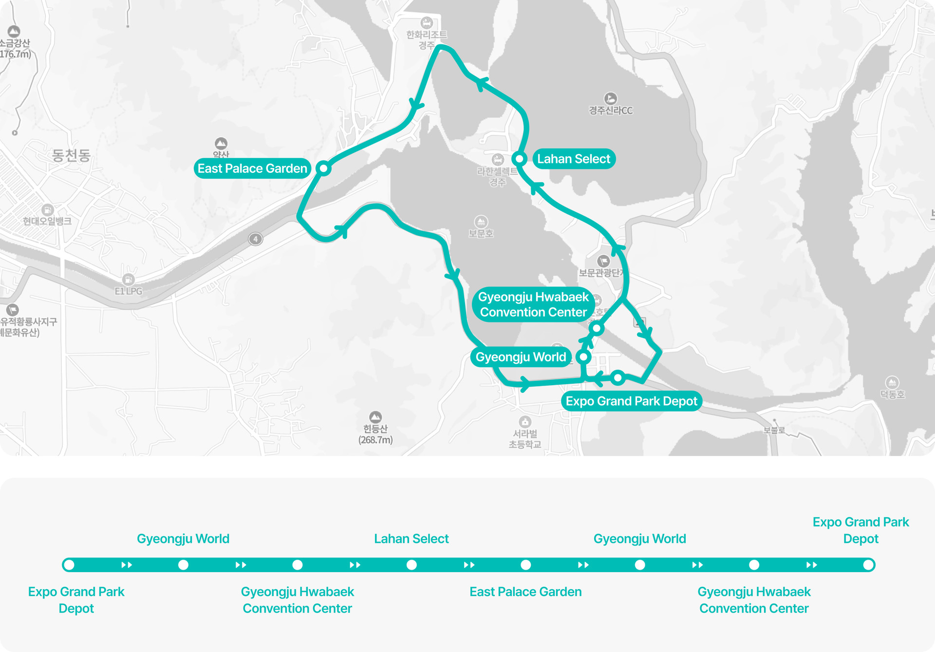 Autonomous A1 route map