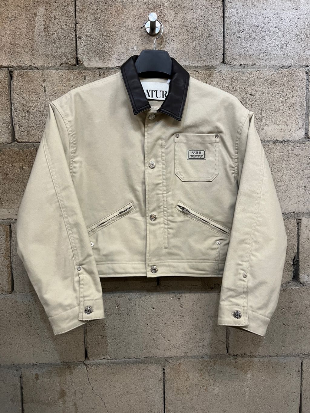 WM] Satur Crop Cotton Work Jacket : EDDYBRO HOUSE