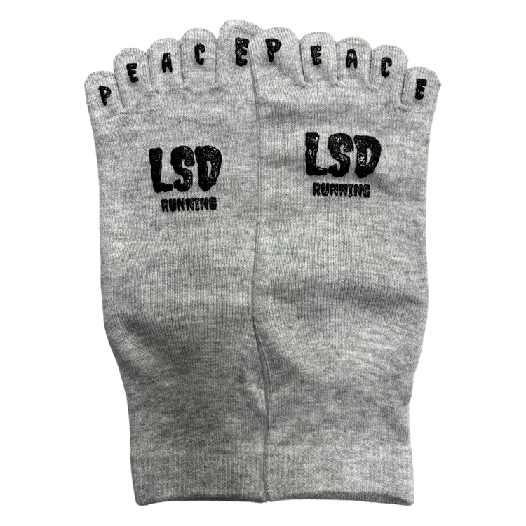 004 / LSD PEACE TOE SOCKS (CREW/GREY) : DISCLOSE