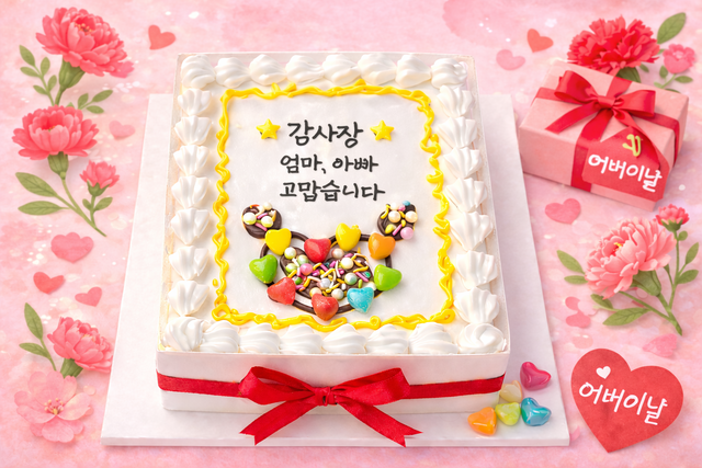 (저학년용) 감사장 케이크 만들기