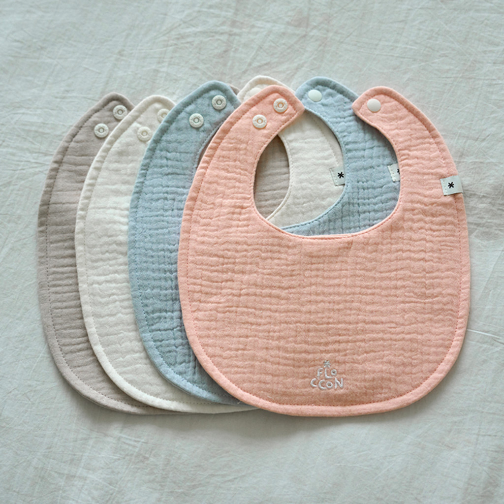 [SET] TINY CLOUD GAUZE BIB 4P : 플로꽁 FLOCCON | 프리미엄 베이비 라이프스타일 브랜드