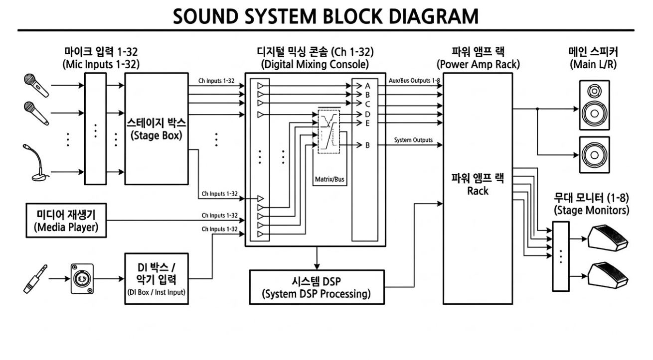 오디오 시스템 계통도