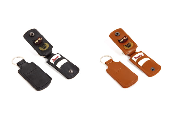 LEATHER PICK CASE WITH KEY RING
