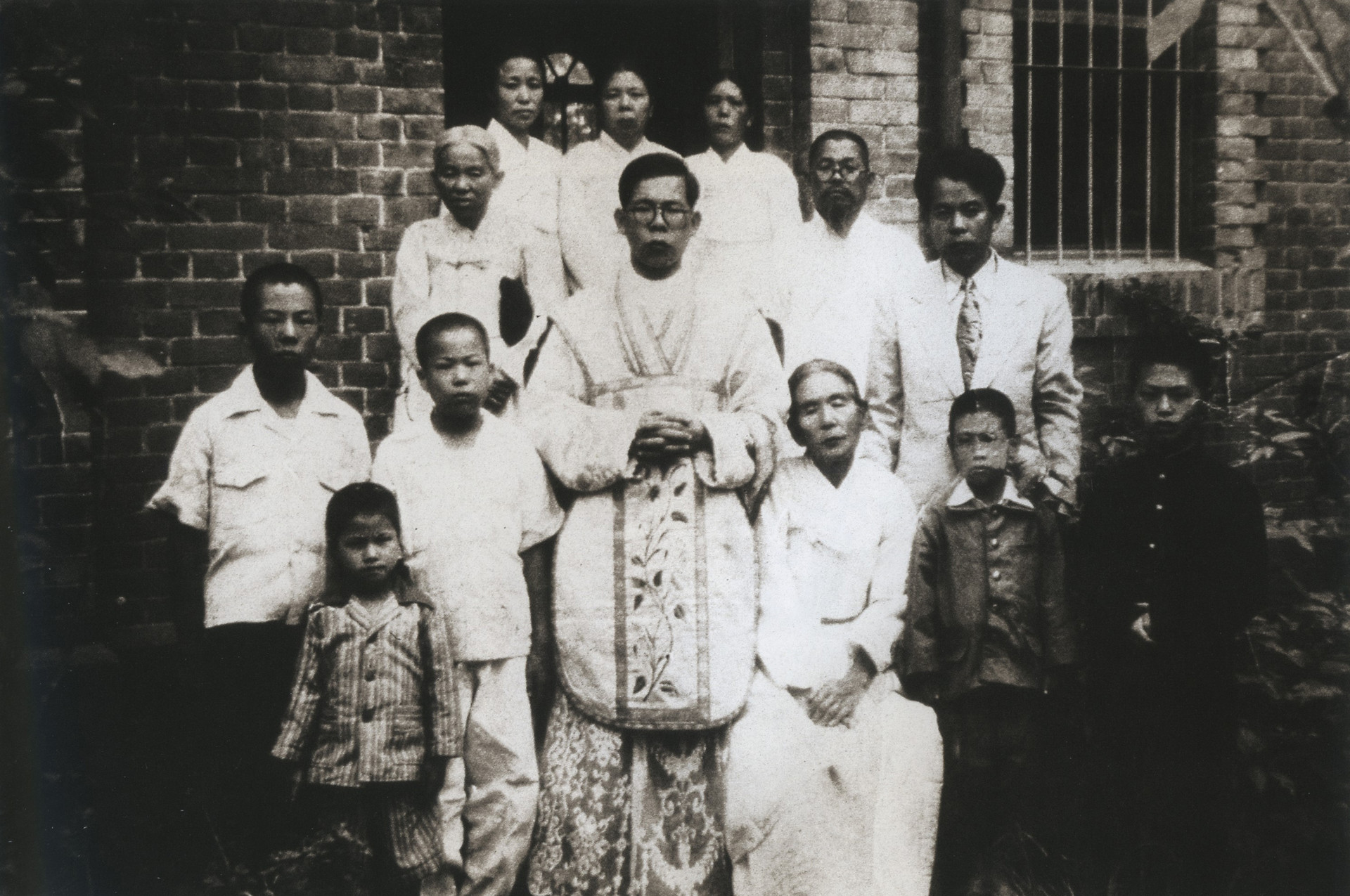 With his family and relatives after his priestly ordination, September 15, 1951