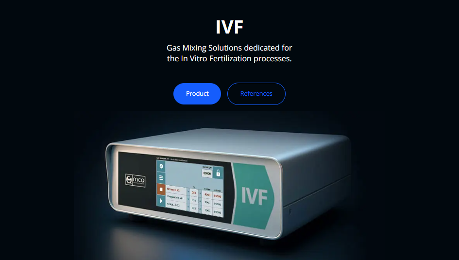 GAS Blender for In Vitro Fertilization, Incubators