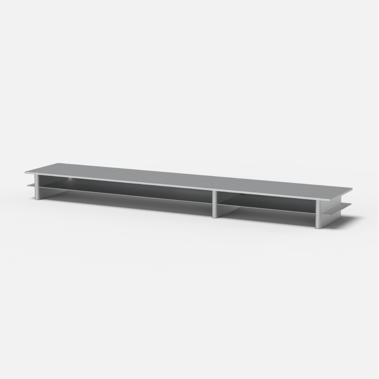 Dual Monitor Shelf - Natural Aluminum : 1OFF : Art & Deskterior Brand