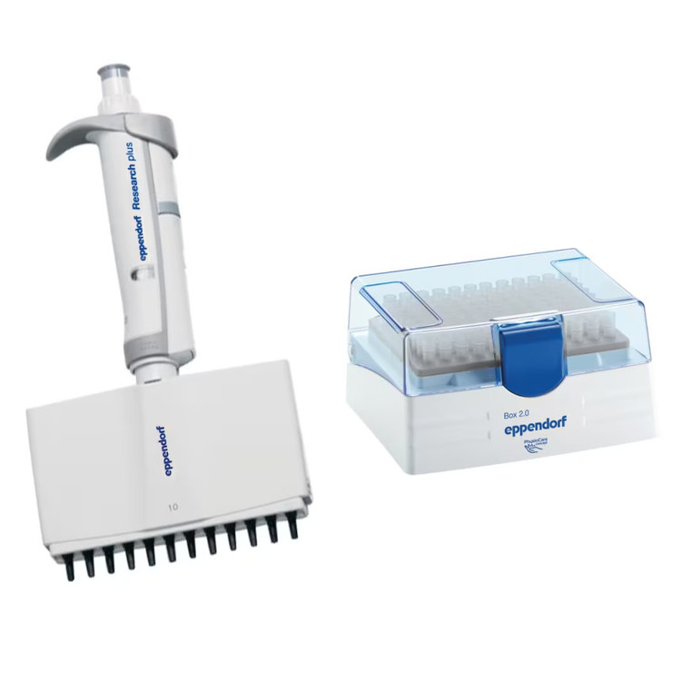 에펜도르프 12채널 0.5–10 μL 마이크로피펫 Eppendorf Research plus 12-ch 0.5 – 10 μL ...