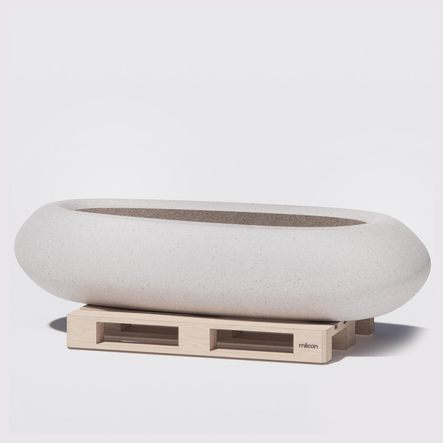 LOW PEBBLE PLANTER _E