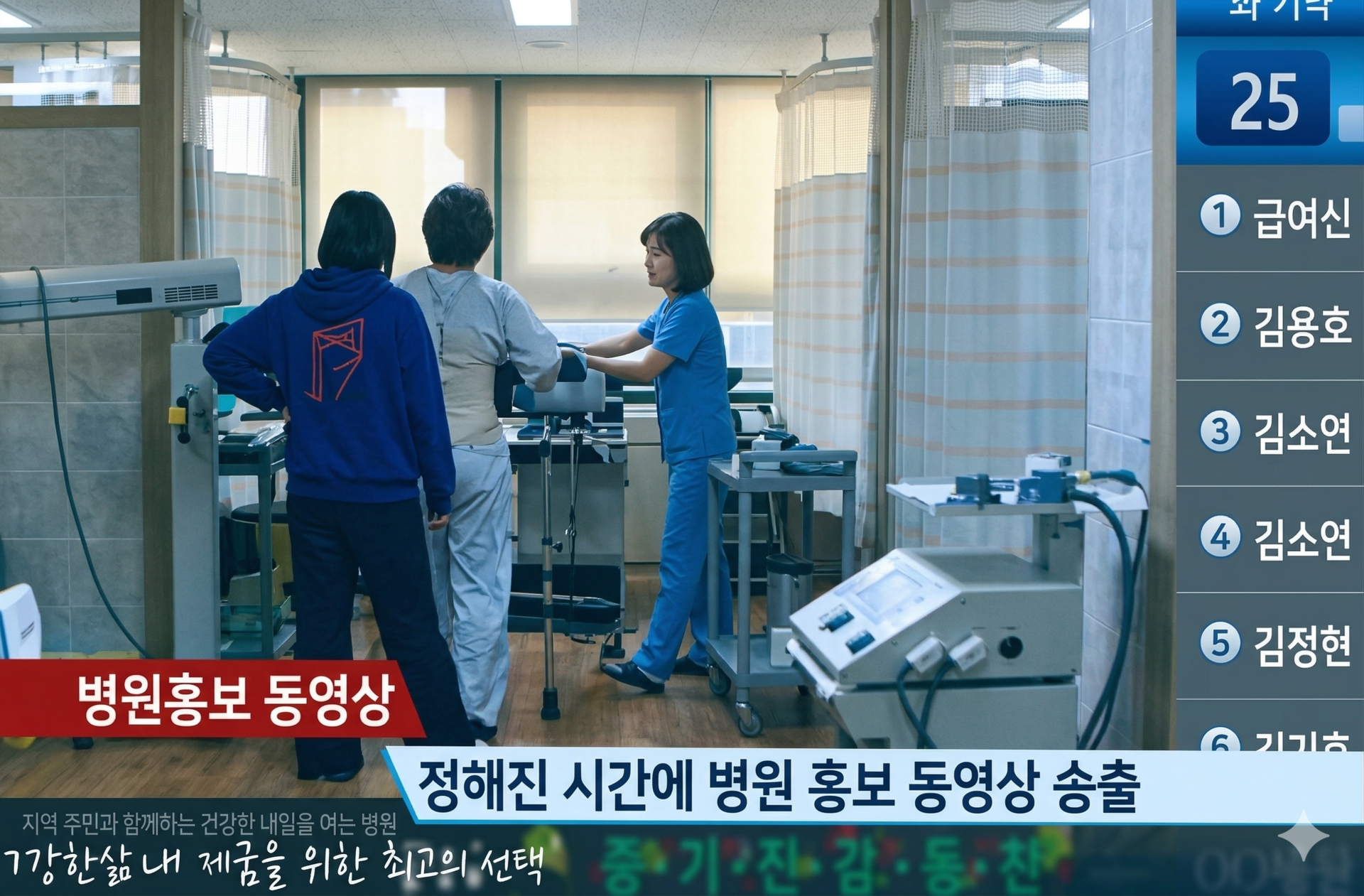 영상 홍보 및 대기표