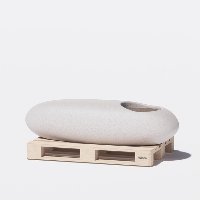 LOW PEBBLE PLANTER _ B