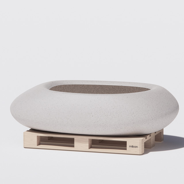 LOW PEBBLE PLANTER _ D