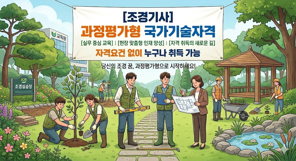 [과정평가형]조경기사(자격요건 없이 누구가 참여가능)