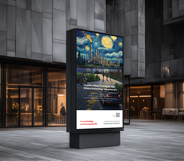 금호미쓰이화학 친환경 기업 메시지 옥외 광고 디자인 06