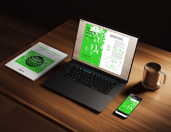 금호미쓰이화학 기업 브로슈어 및 반응형 웹 모션 브로슈어 디자인