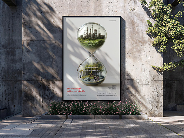 금호미쓰이화학 친환경 기업 메시지 옥외 광고 디자인 01