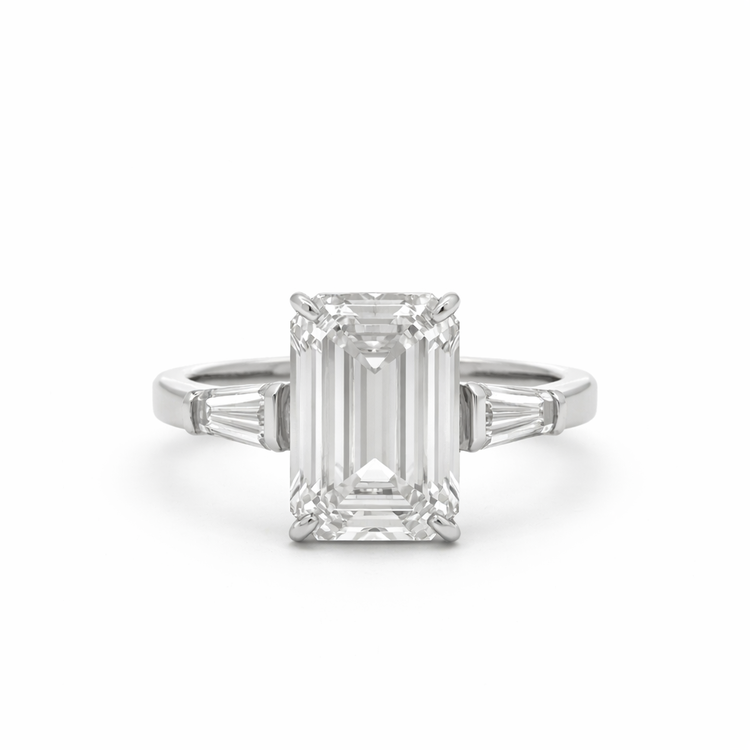 5CT EMERALD + TP RING ( LAB 14K ) : 롬버스 다이아몬드