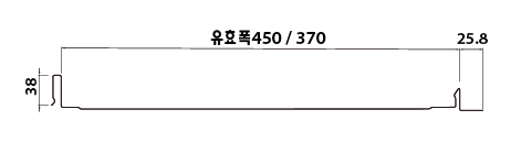 엠스틸 징크강판 단면도