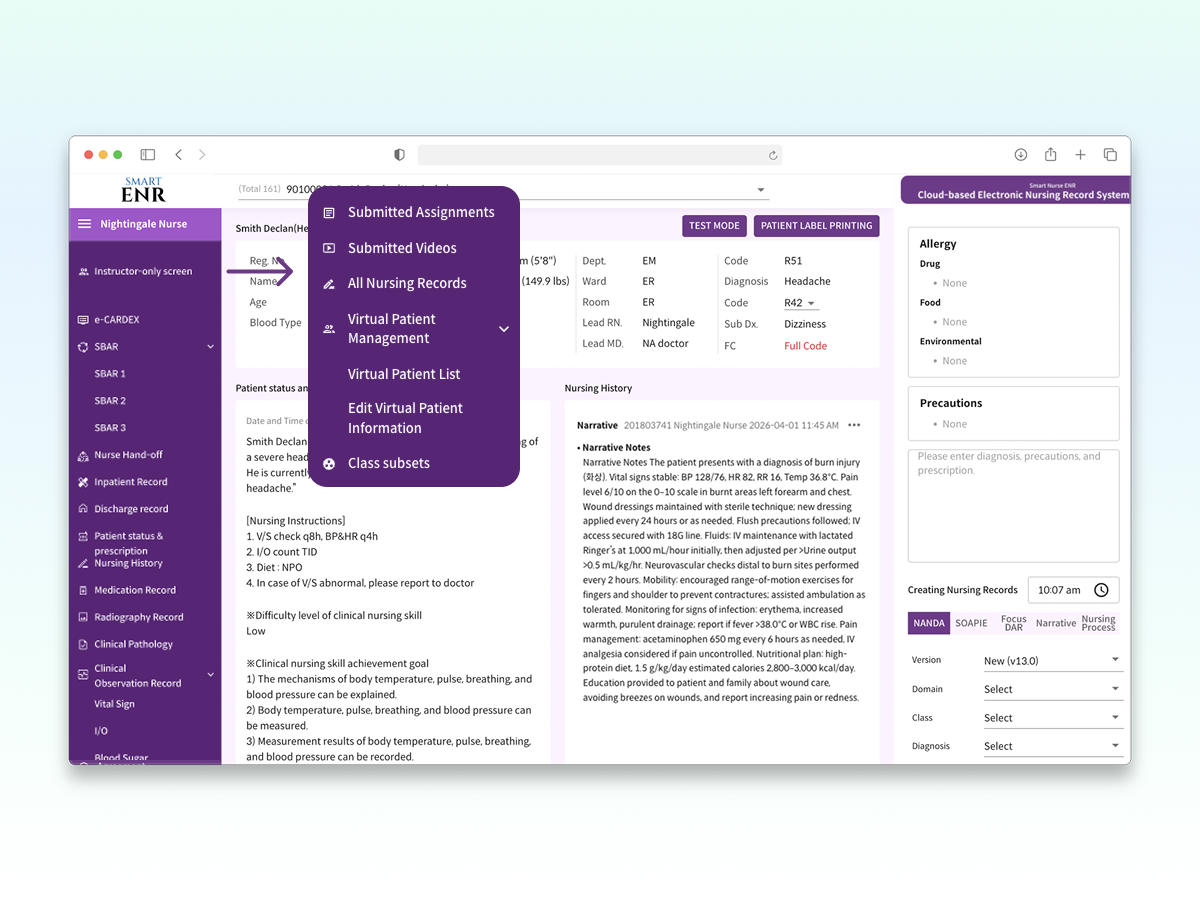 <h2 class="program-title">Streamline Clinical Management!</h2>   <p class="program-desc">From virtual patient setup to real-time feedback with SMART ENR.</p>