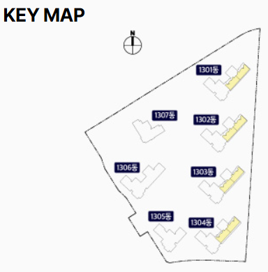더샵 오산역아크시티 유니트 104㎡ KEY MAP