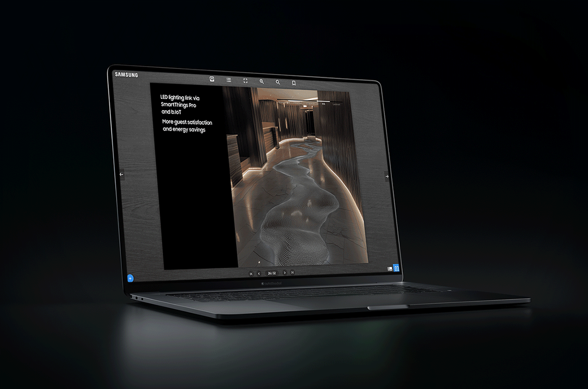 삼성전자 웹 브로슈어 반응형 웹 구현 사례 – IMC KOREA