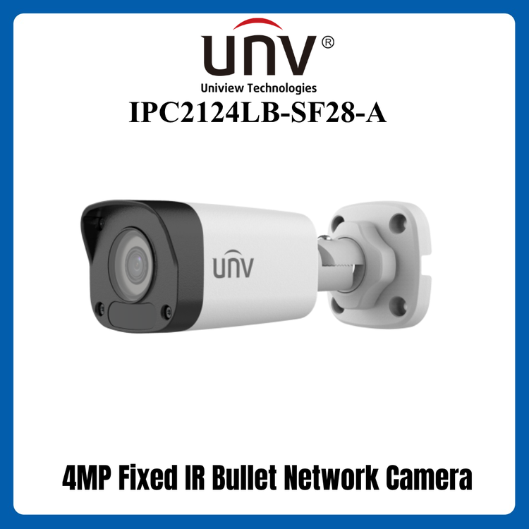 UNV IPC2124LB-SF28-A 4MP Fixed IR Bullet Network Camera (ORDER BASIS)