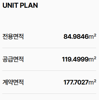 더샵 오산역아크시티 유니트 84㎡B UNITPLAN