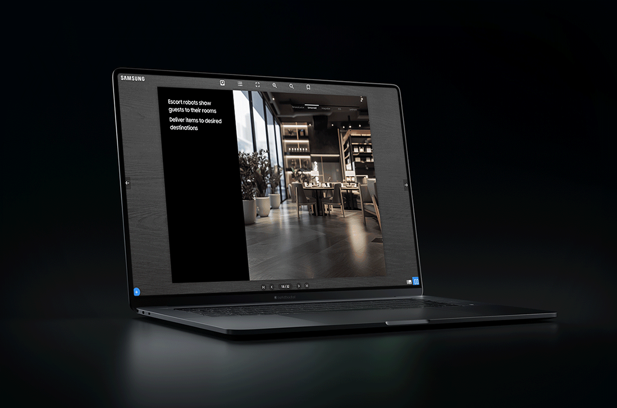 삼성전자 웹 브로슈어 반응형 웹 구현 사례 – IMC KOREA