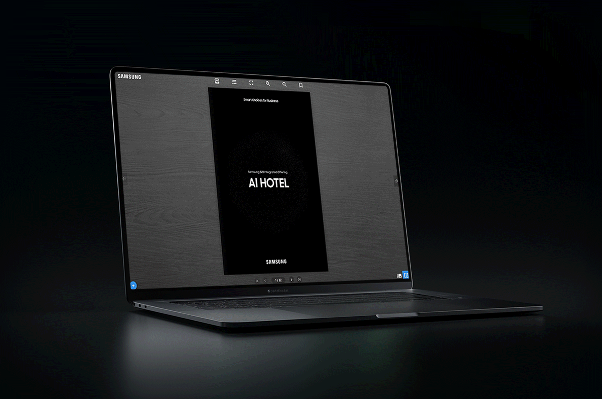 삼성전자 웹 브로슈어 반응형 웹 구현 사례 – IMC KOREA