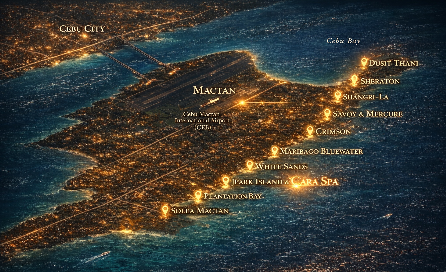 픽드랍 가능 리조트 지도