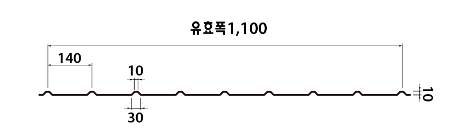 엠스틸 W-140 단면도