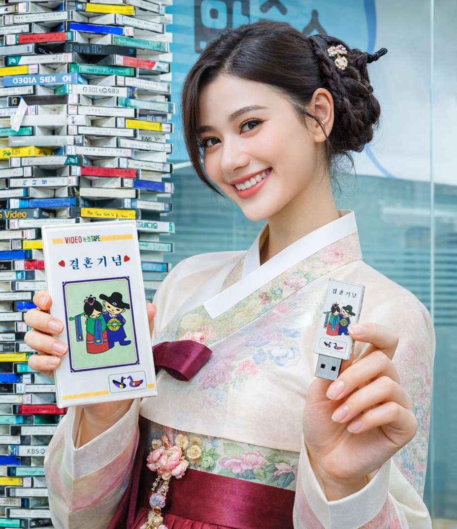 결혼식테이프 usb에 디지털변환
