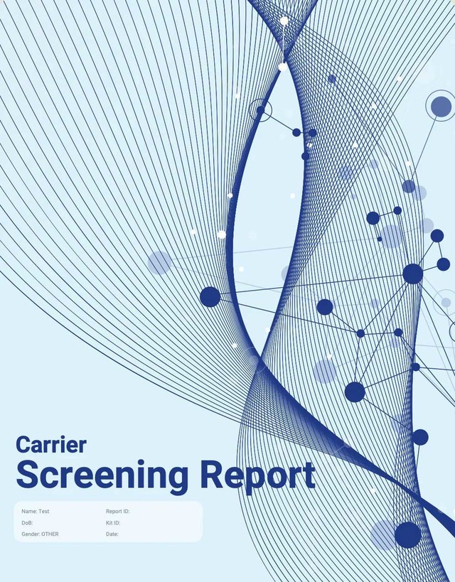 보인자 스크리닝 검사 리포트