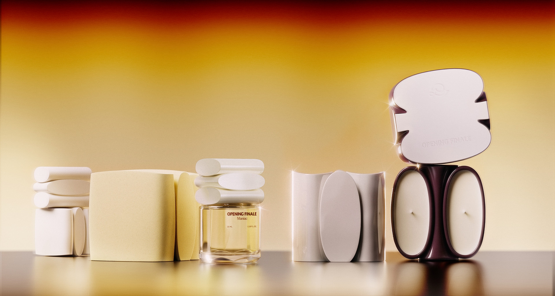 candle and perfume