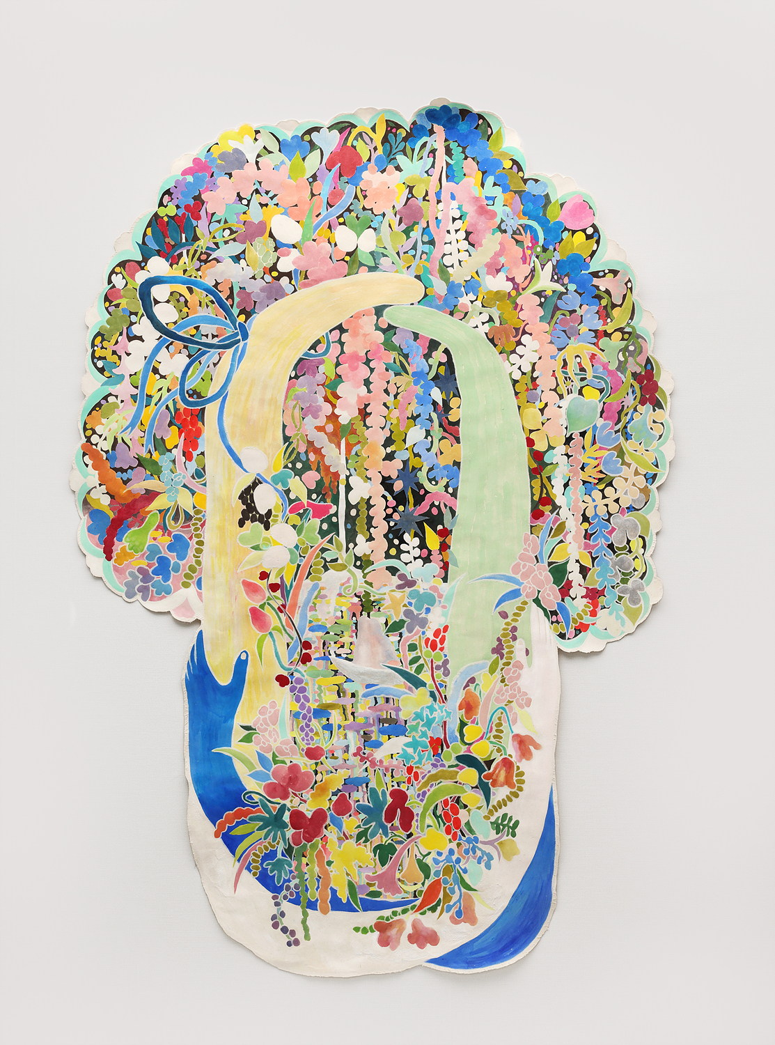 〈연합의 포옹〉, 2026, 장지에 채색, 130 × 190cm